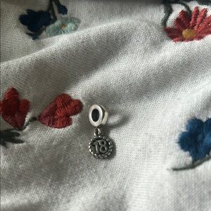 Pandora Silver '18' Charm Pendant